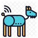 Robotic Dog Technology Icon