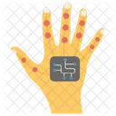 로봇 손 기계 손 기술 손 아이콘