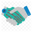 Robotic handshaking  Icon