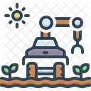 Robotic Agriculture Machinery Icon
