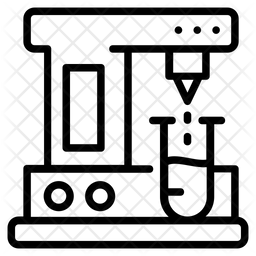 Robotic Lab Icon - Download in Line Style