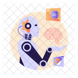 Robotic Process Icon - Download in Flat Style