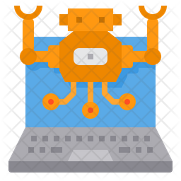 Robotic Programming Icon - Download in Flat Style