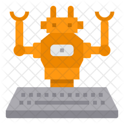 Robotic Programming Icon - Download in Flat Style