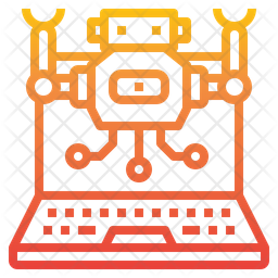 Robotic Programming Icon - Download in Gradient Style