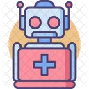 로봇 지원 로봇 도움 의료 로봇 아이콘
