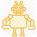Icone De Linha Duotonica De Robotica Icon