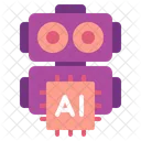 Ai And Robotics Artificial Intelligence Technology Icon