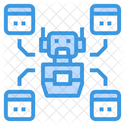 Robotics Programming Icon - Download in Dualtone Style