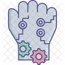 Robotik Hand Arm Kunstliche Intelligenz Icon