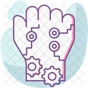 Robotik Hand Arm Kunstliche Intelligenz Icon