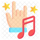 Rock Music Hand Icon