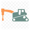 Rock Breaker Construction Truck Icon