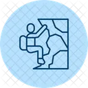 Rock Climbing Pentaglow Icon