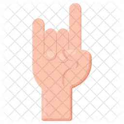 Rock Gesture  Icon