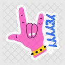 Rock Hand  Icon