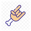 Rock Hand Gesture Metal Icon