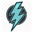Thunder Lightning Badge Icon
