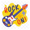 Rock On Guitar Music Icon