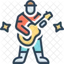 Rock Player Rock Star Concert Icon