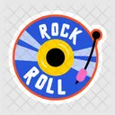 Rock Roll Vinyl Music Vinyl Disc Icon