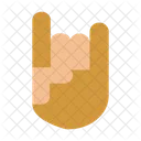 Rock Sign Gesture Hand Icon