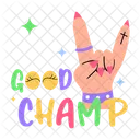 Rock Sign Good Champ Rock Hand Symbol