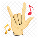 Rock Music Rock Song Rock Sign Icon