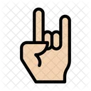 Rockandroll Hand Gesture Icon