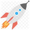 Rocket Cartoon Spaceship Icon