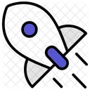 Rocket Spaceship Launch Icon