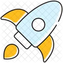 Spaceship Launch Startup Icon