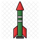 Rocket Filled Line Icono