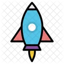 Project Launch Rocket Icon