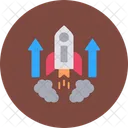 Rocket Space Lunch Icon