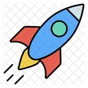 Rocket Spaceship Launch Icon