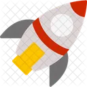 Spaceship Launch Startup Icon