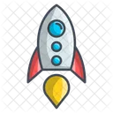 Rocket Space Launch Icon