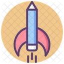 Missile Rocket Pencil Icon