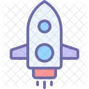 Rocket Launch Spaceship Icon