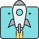 Rocket Aircraft Launch Icon