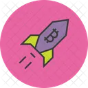 Rocket Bitcoin Profit Icon