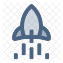 Rocket Spaceship Startup Icon