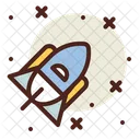 Rocket Spaceship Launch Icon