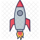 Rocket Startup Spaceship Icon