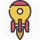 Rocket Ship Lightbulb Icon