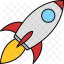 Rocket Spaceship Launch Icon