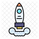 Spaceship Launch Startup Icon