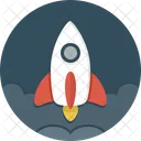 Rocket Space Launch Icon