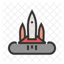 Rocket Launch Spaceship Icon